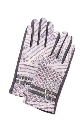 Textured and Buckled Gloves-OS-[option4]-[option5]-[option6]-[option7]-[option8]-Womens-Clothing-Shop