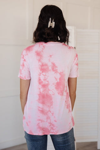 Think Pink Tie Dye Top-[option4]-[option5]-[option6]-[option7]-[option8]-Womens-Clothing-Shop