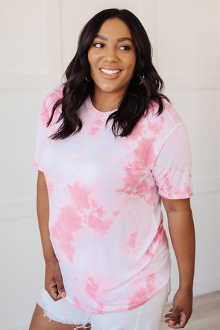 Think Pink Tie Dye Top-[option4]-[option5]-[option6]-[option7]-[option8]-Womens-Clothing-Shop