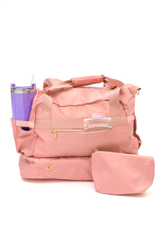 Travel Bestie Duffel in Pink-OS-[option4]-[option5]-[option6]-[option7]-[option8]-Womens-Clothing-Shop