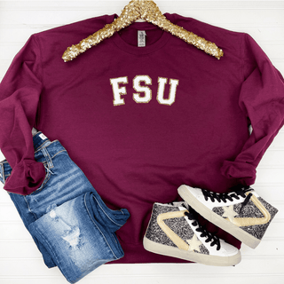 PREORDER: Game Day Patch Sweatshirt-[option4]-[option5]-[option6]-[option7]-[option8]-Womens-Clothing-Shop