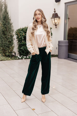 Velvet Elvis Wide Leg Velvet Pants-[option4]-[option5]-[option6]-[option7]-[option8]-Womens-Clothing-Shop