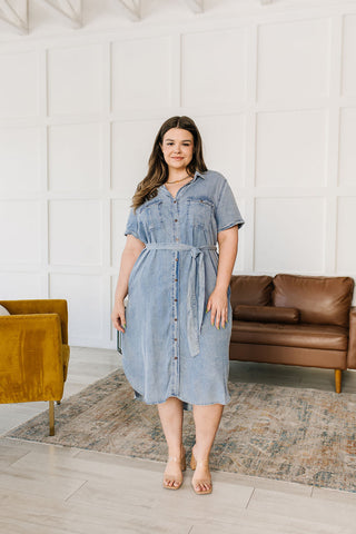 Wait For It Denim Shirtdress-[option4]-[option5]-[option6]-[option7]-[option8]-Womens-Clothing-Shop