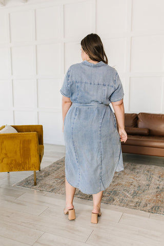 Wait For It Denim Shirtdress-[option4]-[option5]-[option6]-[option7]-[option8]-Womens-Clothing-Shop