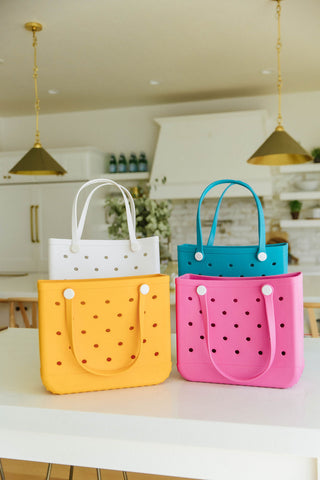 PREORDER: Waterproof Tote Bag in Pink-OS-[option4]-[option5]-[option6]-[option7]-[option8]-Womens-Clothing-Shop