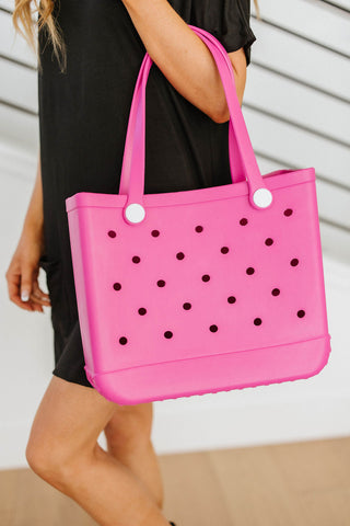 PREORDER: Waterproof Tote Bag in Pink-OS-[option4]-[option5]-[option6]-[option7]-[option8]-Womens-Clothing-Shop