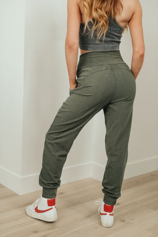 Where Are You High Rise Joggers in Olive-[option4]-[option5]-[option6]-[option7]-[option8]-Womens-Clothing-Shop