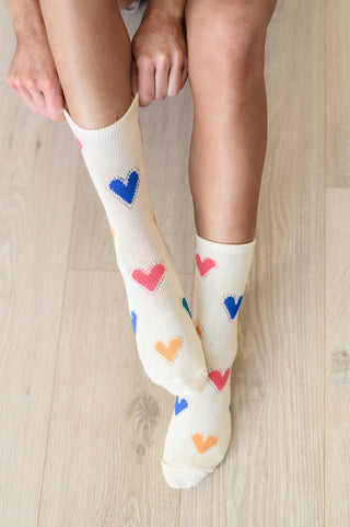 Woven Hearts Everyday Socks Set of 3-OS-[option4]-[option5]-[option6]-[option7]-[option8]-Womens-Clothing-Shop