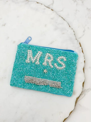 PREORDER: Mrs Glitzy Fringe Beaded Zip Pouch-One Size-[option4]-[option5]-[option6]-[option7]-[option8]-Womens-Clothing-Shop