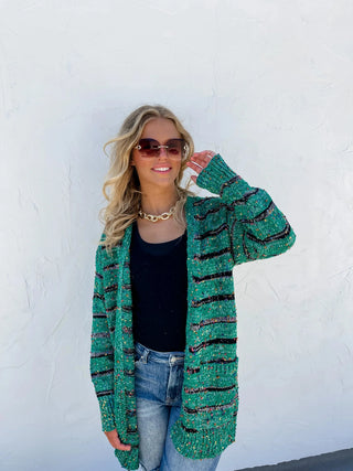 PREORDER: Stripe Miley Dot Cardigan In Assorted Colors-[option4]-[option5]-[option6]-[option7]-[option8]-Womens-Clothing-Shop