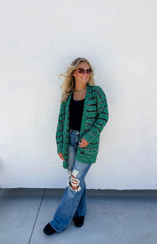 PREORDER: Stripe Miley Dot Cardigan In Assorted Colors-[option4]-[option5]-[option6]-[option7]-[option8]-Womens-Clothing-Shop